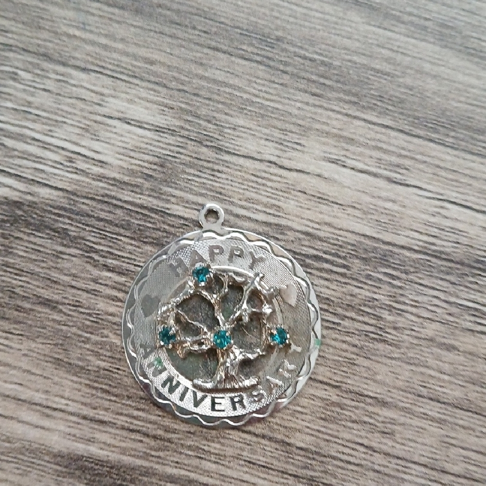 Silver and Blue Women's Pendant